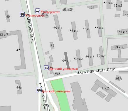 Варшавское ш., д. 59, корп. 1. Южный административный округ. Район Нагатино-Садовники.