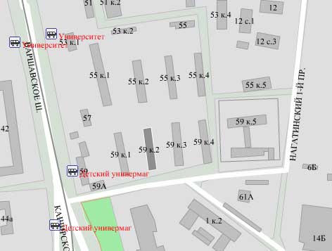 Варшавское ш., д. 59, корп. 2. Южный административный округ. Район Нагатино-Садовники.