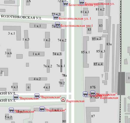 Варшавское шоссе, д.76, корп. 1. Южный административный округ. Район Нагорный.