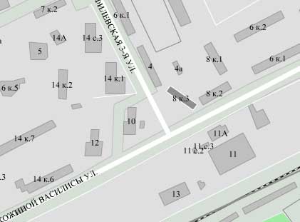 Василисы Кожиной ул., д. 8, корп. 3. Западный административный округ. Район Филевский парк.