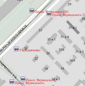 Вернадского просп., д. 31, корп. 1. Юго-Западный административный округ. Район Ломоносовский.