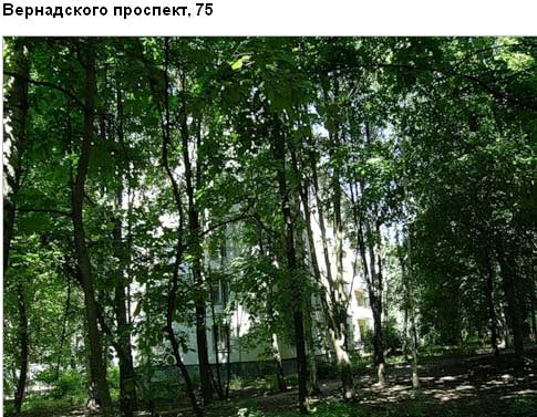 Вернадского просп., д. 75. Западный административный округ. Район Проспект Вернадского.