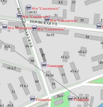 Владимирская 2-я ул. д. 57. Восточный округ. Район Новогиреево.