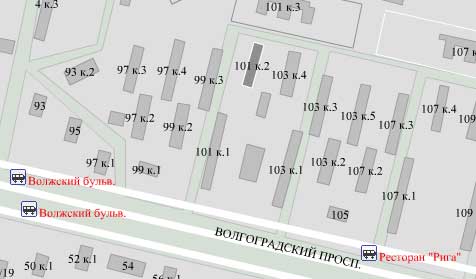 Волгоградский проспект, д. 101, корп. 2. Юго-Восточный округ. Район Кузьминки.
