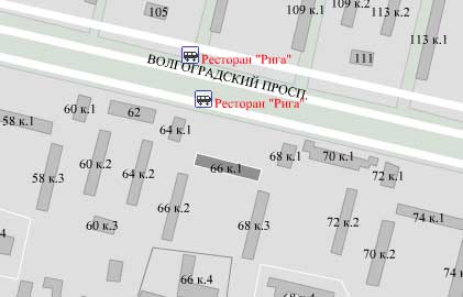 Волгоградский пр-т. д. 66, корп. 1. Юго-Восточный округ. Район Кузьминки.