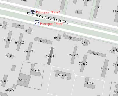 Волгоградский пр-т. д. 68, корп. 3. Юго-Восточный округ. Район Кузьминки.