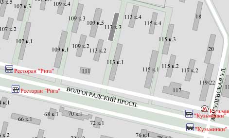 Волгоградский пр-т. д. 113, корп. 3. Юго-Восточный округ. Район Кузьминки.