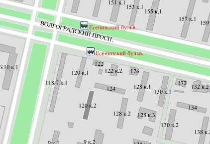 Волгоградский пр-т. д. 120, корп. 2. Юго-Восточный округ. Район Кузьминки.