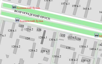 Волгоградский пр-т. д. 128, корп. 1. Юго-Восточный округ. Район Кузьминки.
