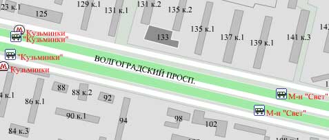 Волгоградский пр-т. д. 133. Юго-Восточный округ. Район Кузьминки.