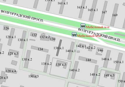 Волгоградский пр-т. д. 138, корп. 1. Юго-Восточный округ. Район Кузьминки.