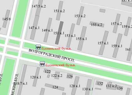 Волгоградский пр-т. д. 151, корп. 1. Юго-Восточный округ. Район Кузьминки.
