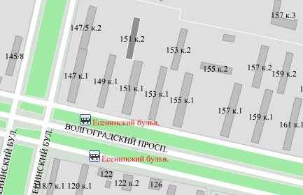 Волгоградский пр-т. д. 151, корп. 2. Юго-Восточный округ. Район Кузьминки.