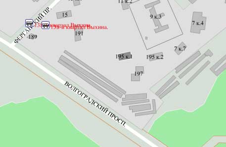 Волгоградский пр-т. д. 195, корп. 1. Юго-Восточный округ. Район Выхино-Жулебино.