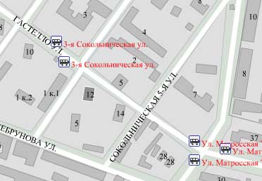 Улица Гастелло, д. 12. Восточный округ. Район Сокольники.