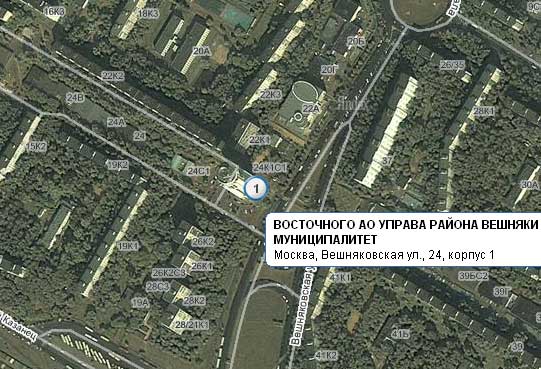 Муниципалитет района Вешняки, Восточный административный округ