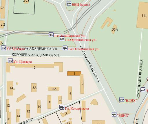 Район Останкинский (СВАО), Академика Королева ул., д. 1