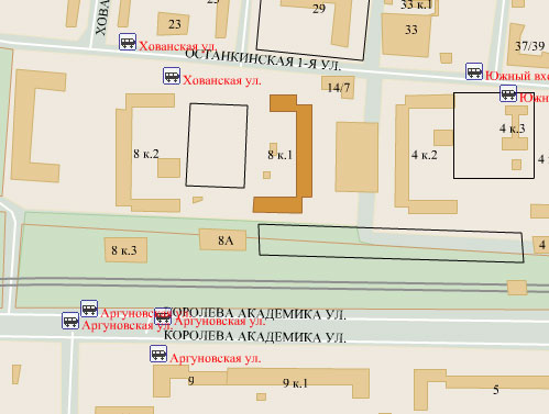 Район Останкинский (СВАО), Академика Королева ул., д. 8, корп. 1