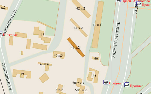 Район Нагатино-Садовники (ЮАО), Андропова просп., д. 46, корп. 2