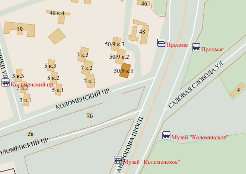 Район Нагатино-Садовники (ЮАО), Андропова просп., д. 50/9, корп. 1