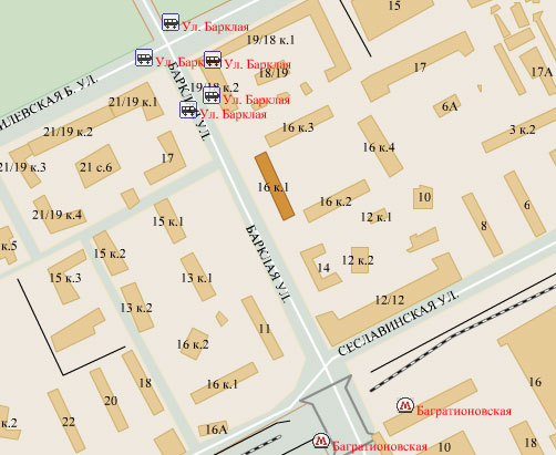 Район Филевский парк (ЗАО), Барклая ул., д. 16, корп. 1