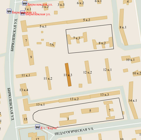 Район Бирюлево Восточное (ЮАО), Бирюлевская ул., д. 11, корп. 3