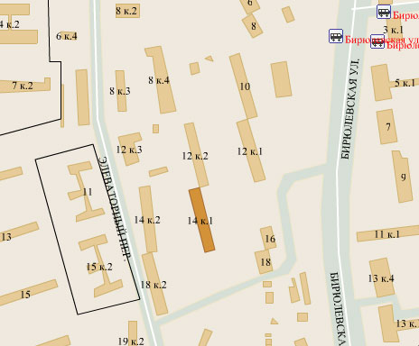 Район Бирюлево Восточное (ЮАО), Бирюлевская ул., д. 14, корп. 1