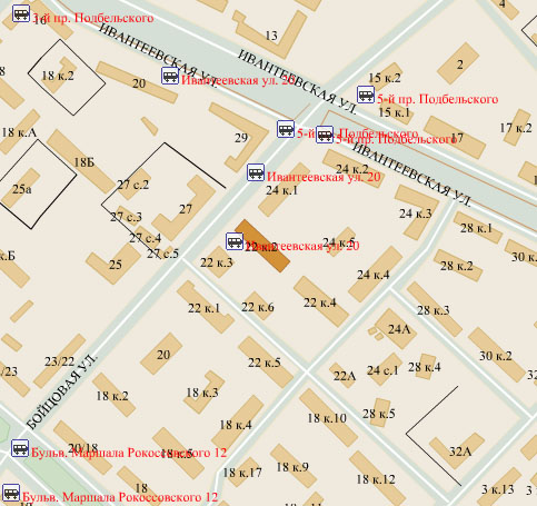 Район Богородское (ВАО), Бойцовая ул., д. 22, корп. 2