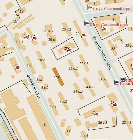 Район Соколиная гора (ВАО), Буденного просп., д. 22, корп. 3