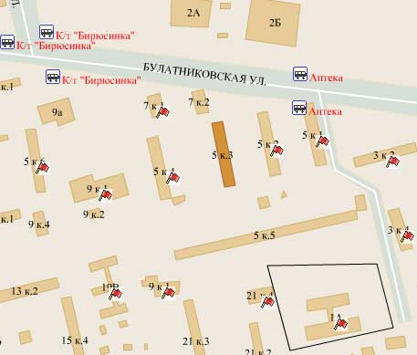 Район Бирюлево Западное (ЮАО), Булатниковская ул., д. 5 корп. 3