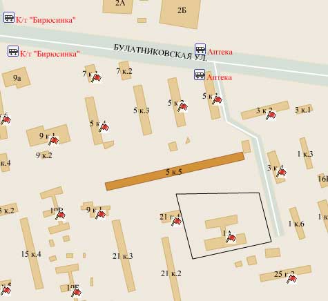 Район Бирюлево Западное (ЮАО), Булатниковская ул., д. 5 корп. 5