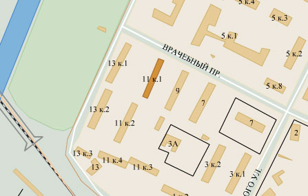 Врачебный пр., д. 11, к. 1