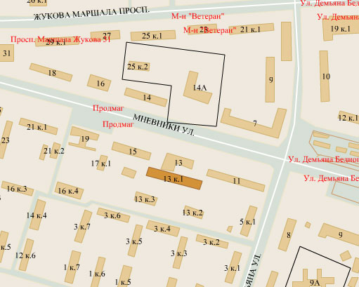 Мневники ул., д. 13, корп. 1