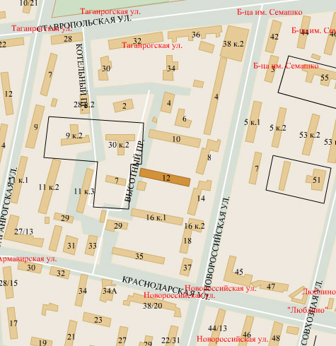 Район Люблино (ЮВАО), Новороссийская ул., д. 12