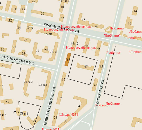 район Люблино (ЮВАО), НОВОРОССИЙСКАЯ УЛ. д. 15