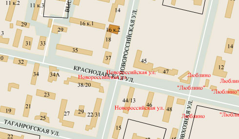 Район Люблино (ЮВАО), НОВОРОССИЙСКАЯ УЛ. д. 16 кор.2