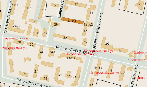 Район Люблино (ЮВАО), НОВОРОССИЙСКАЯ УЛ. д. 16