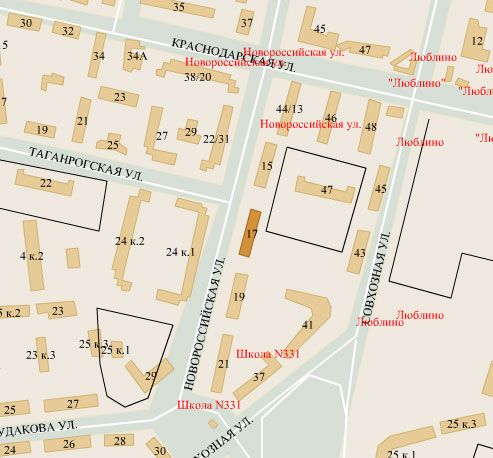 Район Люблино (ЮВАО), НОВОРОССИЙСКАЯ УЛ. д. 17