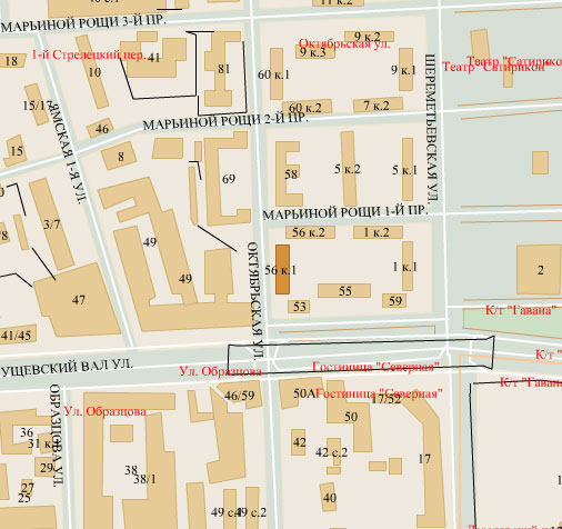 Район Марьина роща (СВАО), Октябрьская ул., д. 56, к. 1