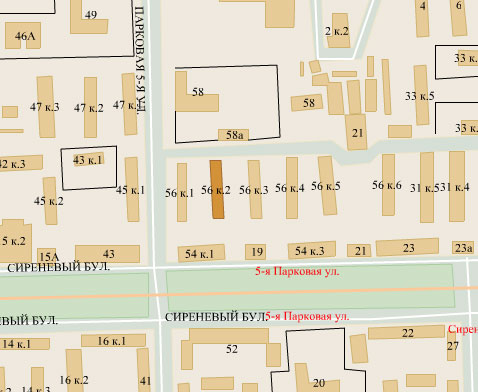 Район Измайлово северное (ВАО), Парковая 5-я ул., д. 56, к. 2