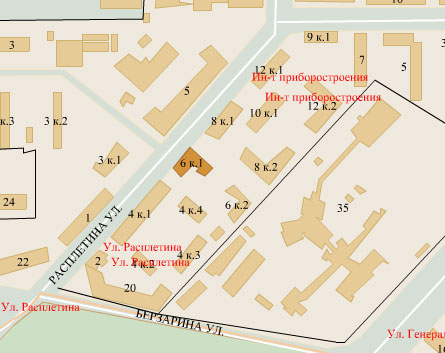 Район Щукино (СЗАО), Расплетина ул., д. 6, к. 1