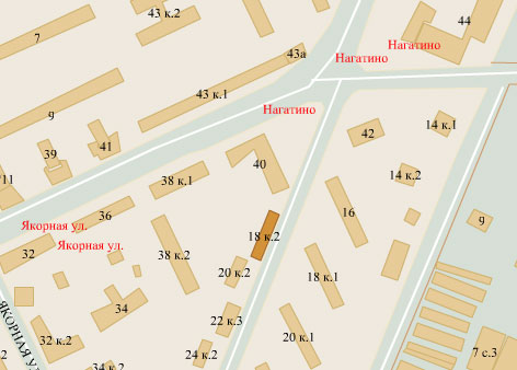 Район Нагатинский затон (ЮАО), Речников ул., д. 18, к. 2