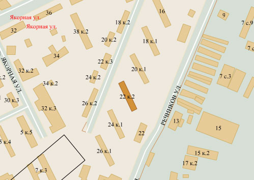 Район Нагатинский затон (ЮАО), Речников ул., д. 22, к. 2