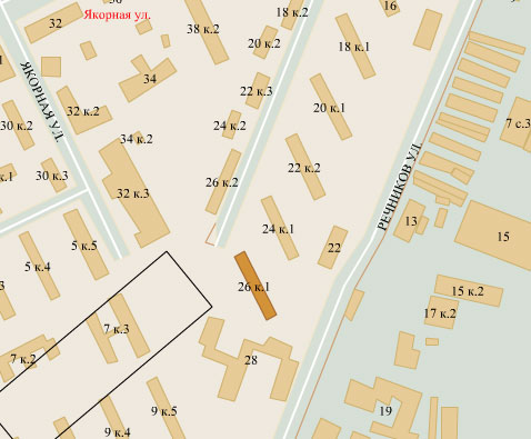 Район Нагатинский затон (ЮАО), Речников ул., д. 26, к. 1