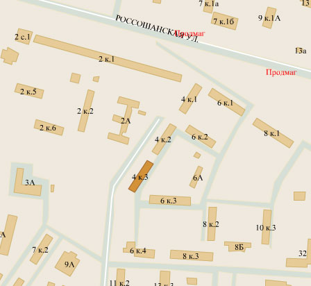 Район Чертаново южное (ЮАО), Россошанская ул., д. 4, к. 3