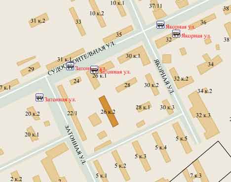 Район Нагатинский затон (ЮАО), Судостроительная ул., д. 26, к. 2